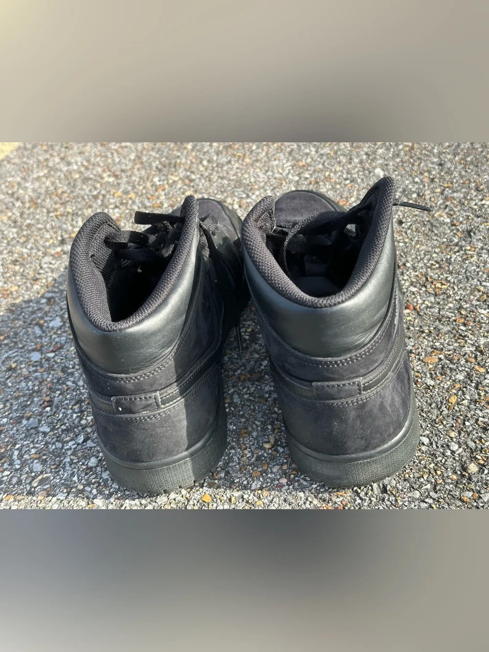 Air Jordan 1 Mid 'Triple Black' 2018 554724-050 Men's 10